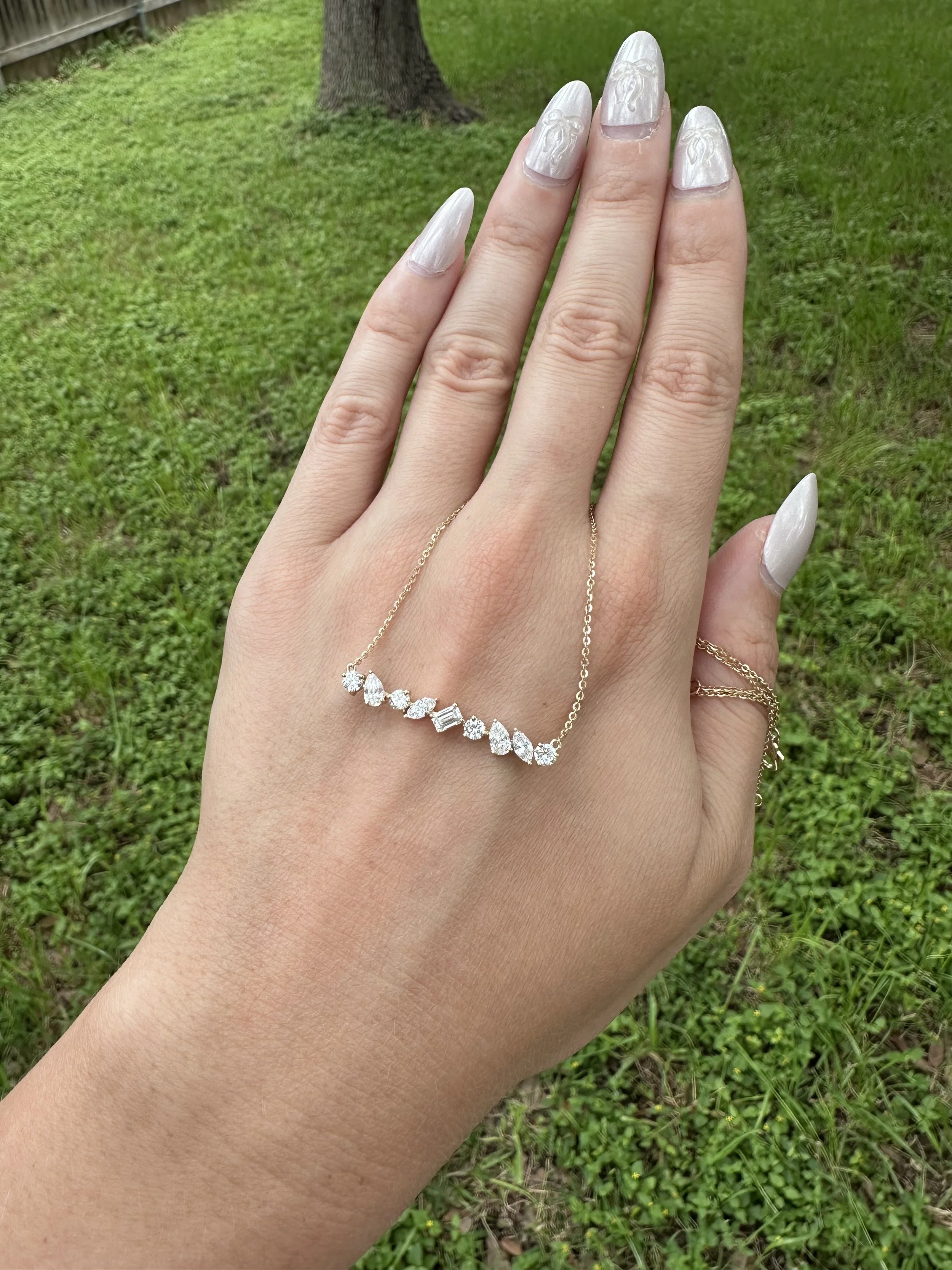 Mix-Shape Diamond Necklace