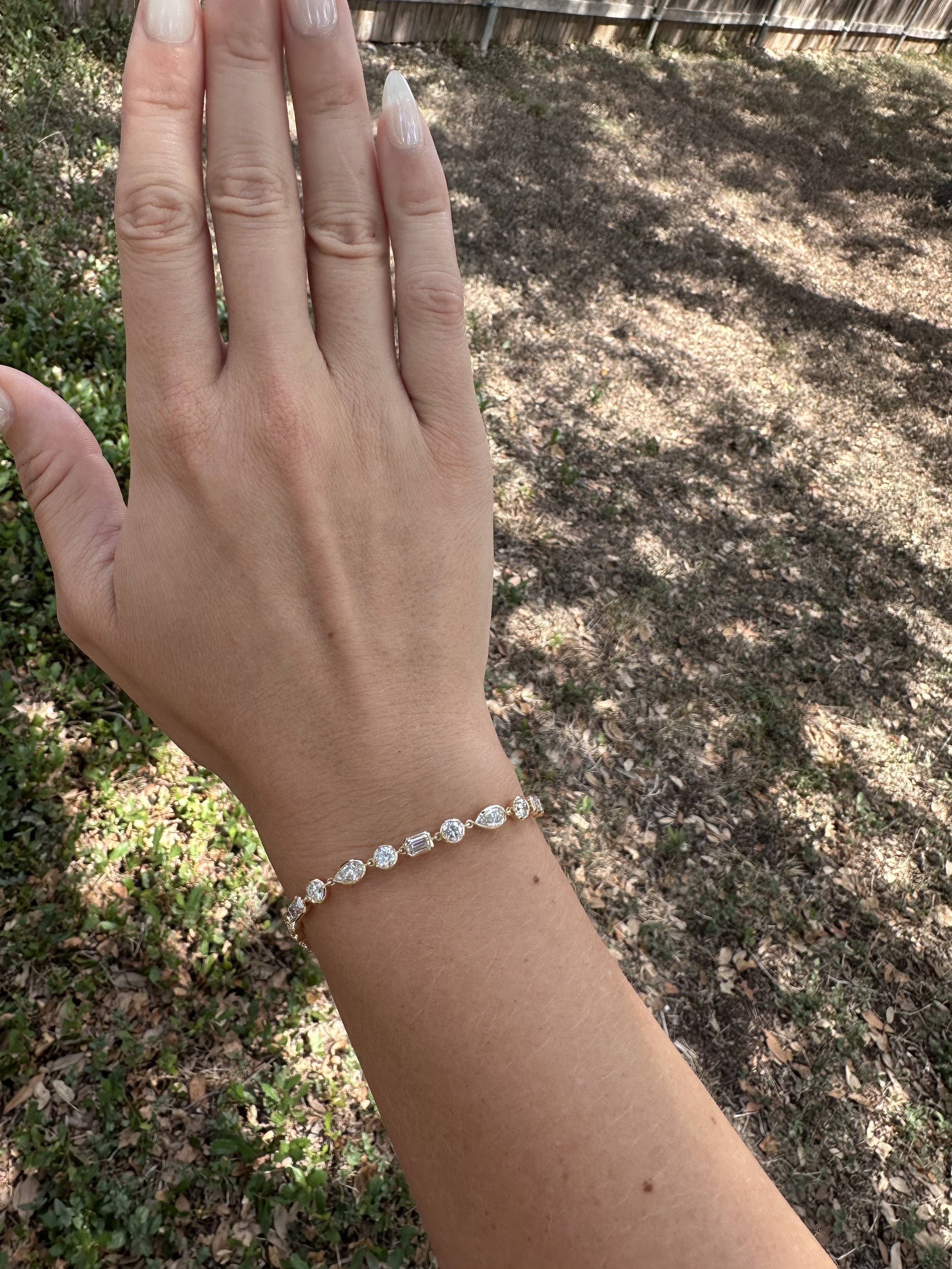 Bezel Multi-Shape Bracelet