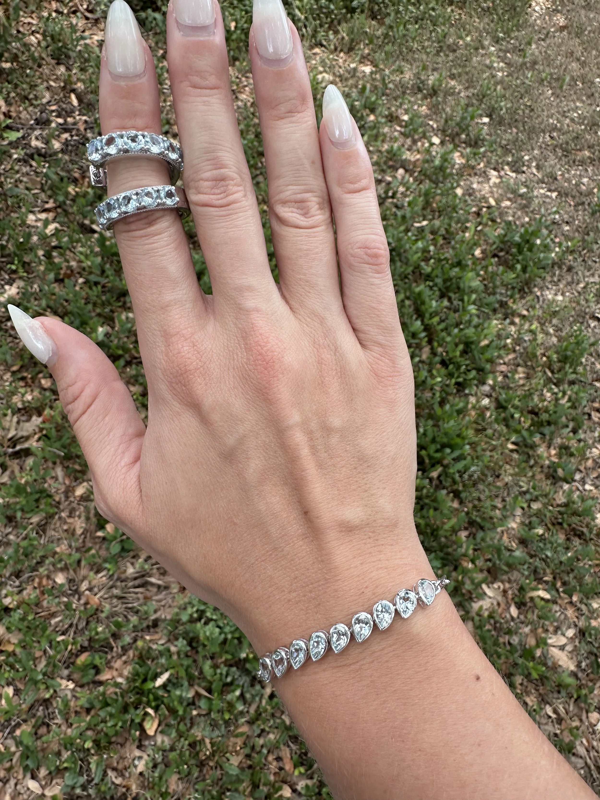 Aquamarine Bracelet & Earrings