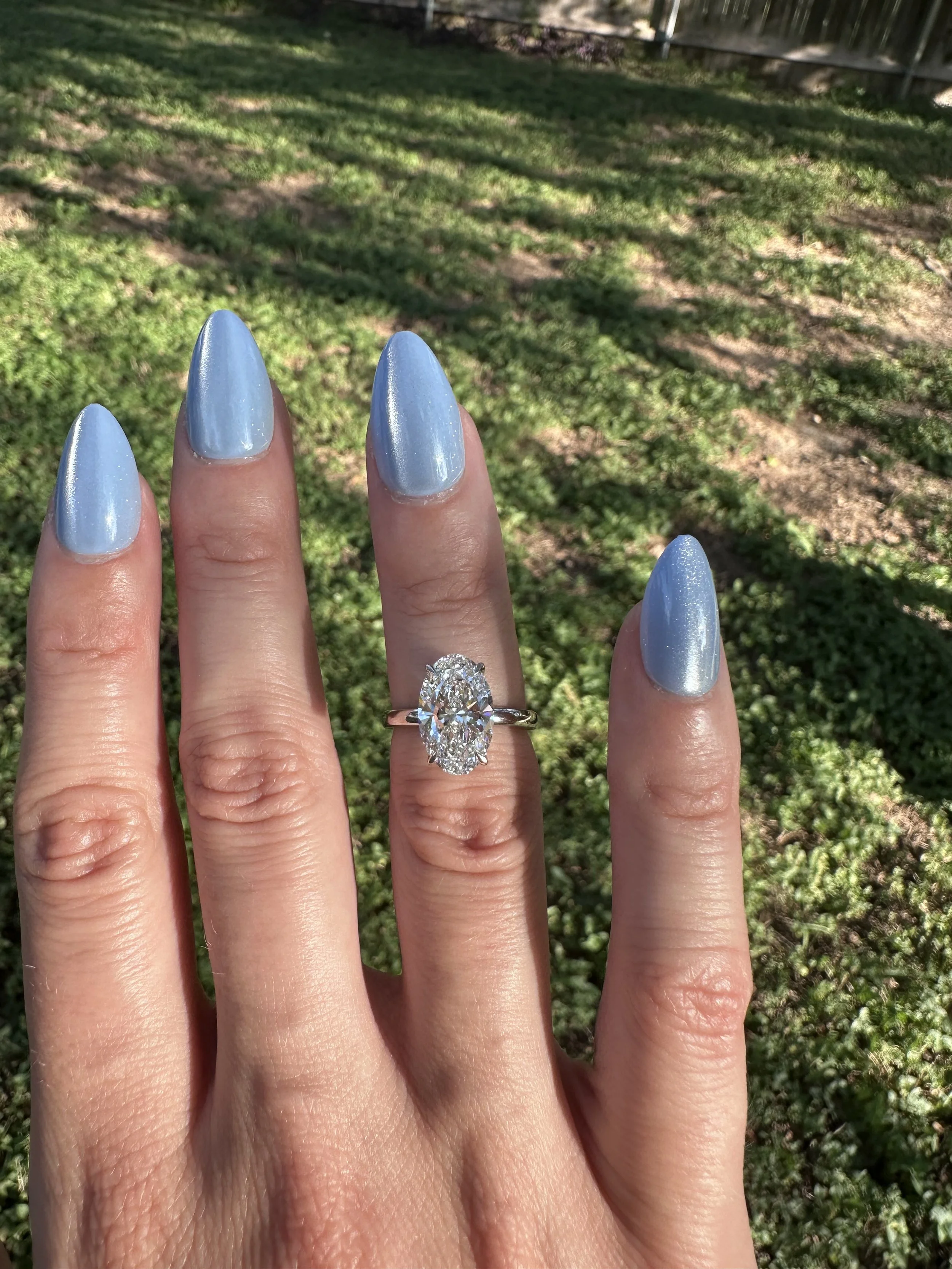 Platinum Oval Ring