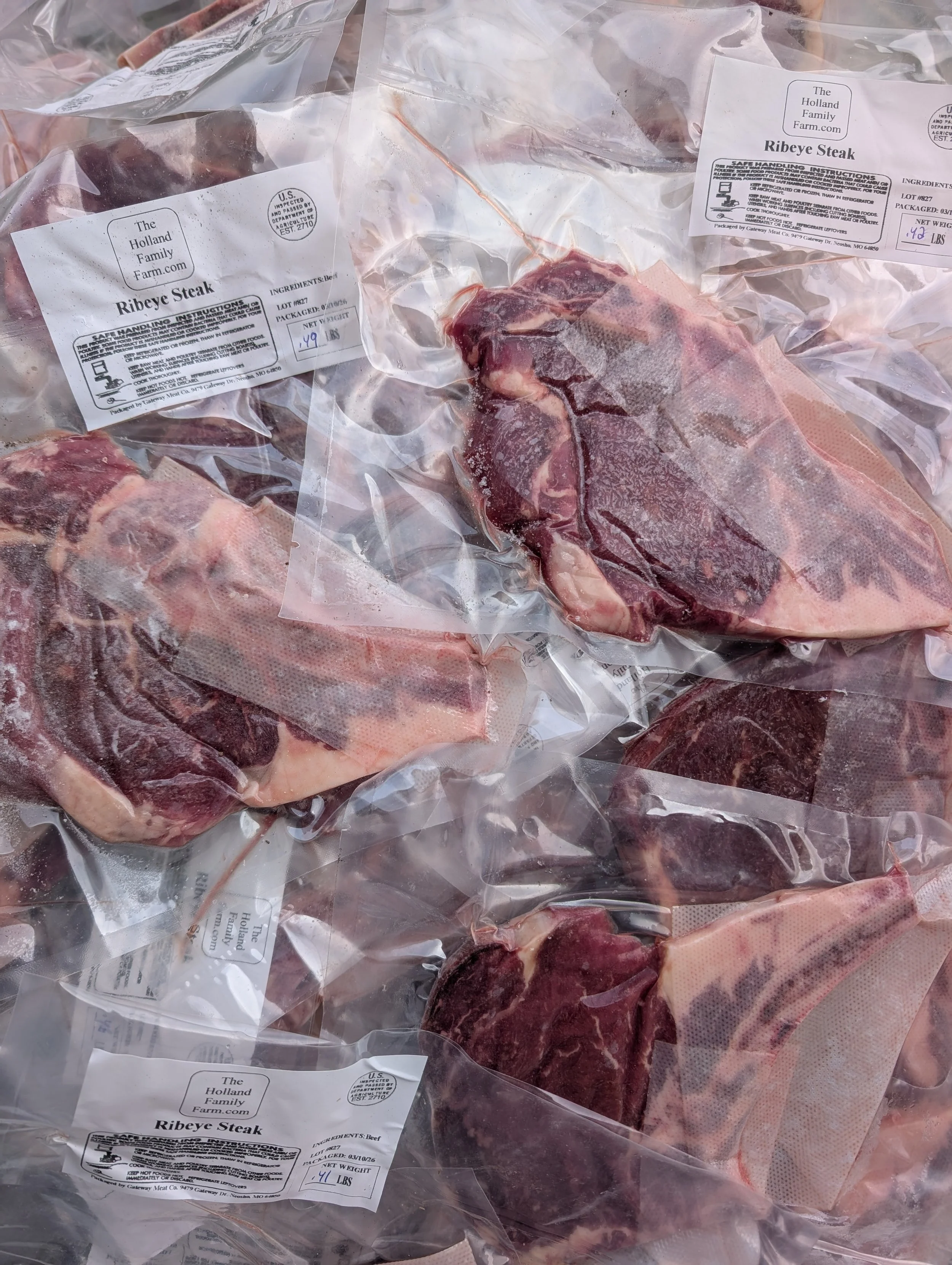 Pasture-Raised Veal Ribeye Steaks