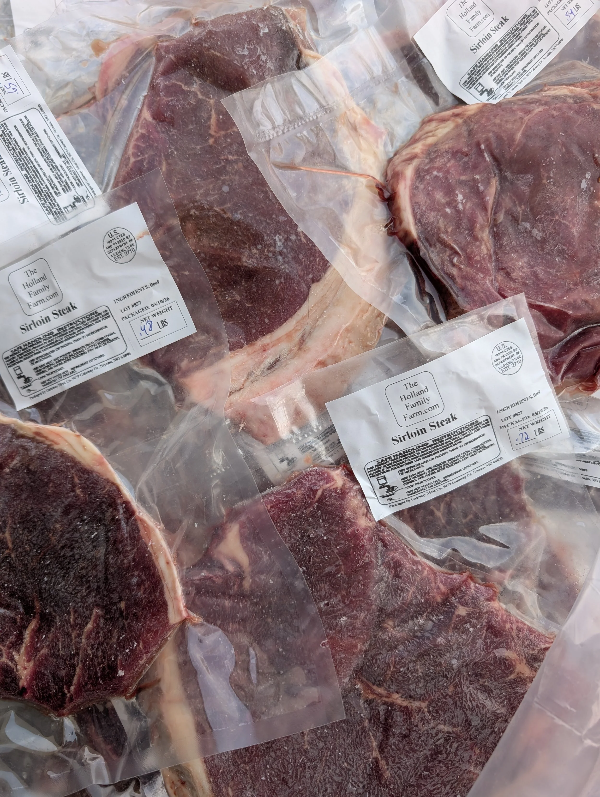 Pasture-Raised Veal Sirloin Steaks