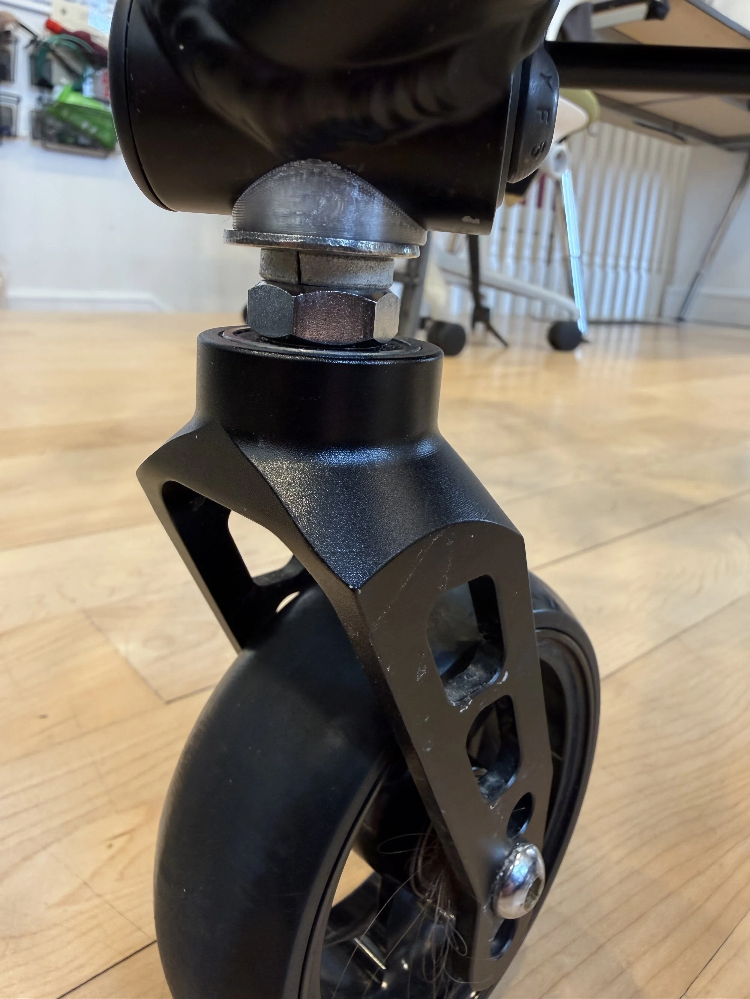 Spacer printed in PETG.