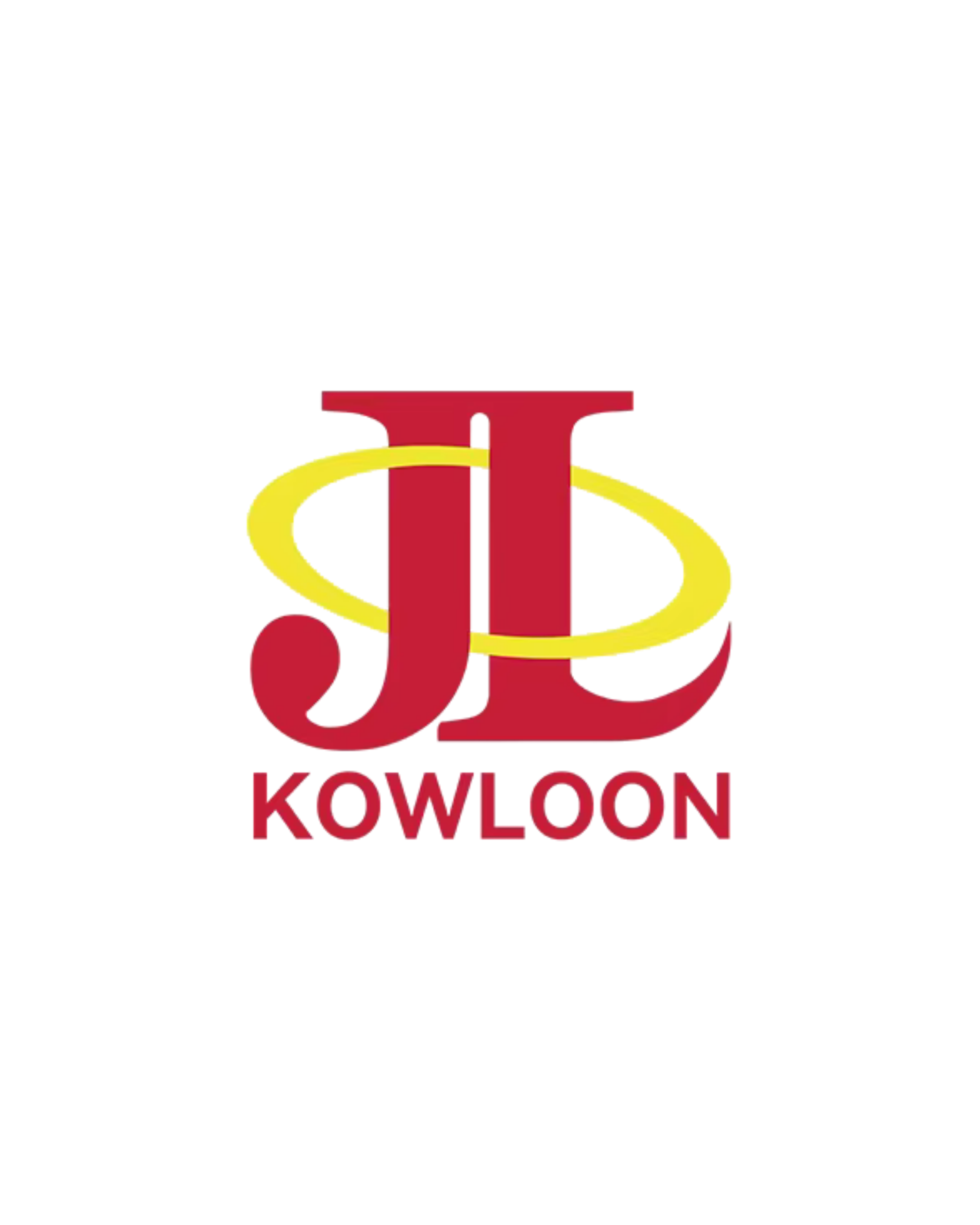 Logo with large red 'J' and 'L' letters, a yellow orbiting ring, and the word 'KOWLOON' in red