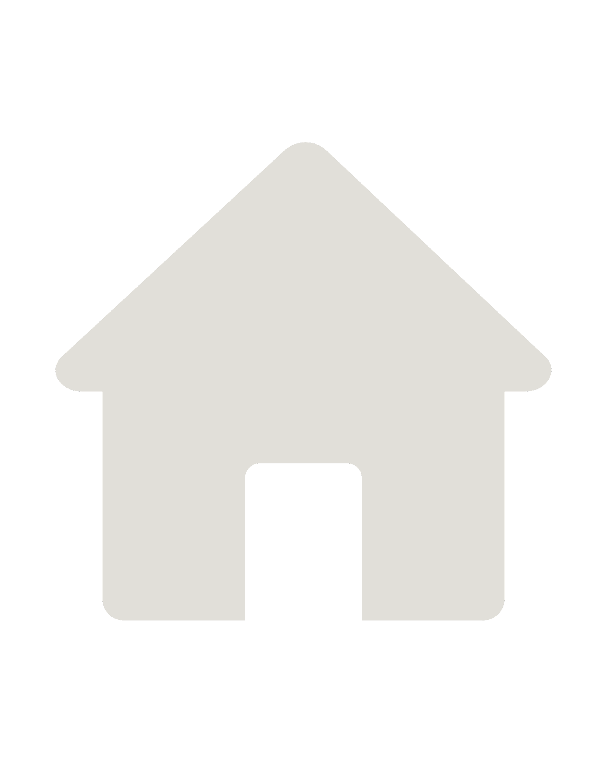 Gray house icon on black background.