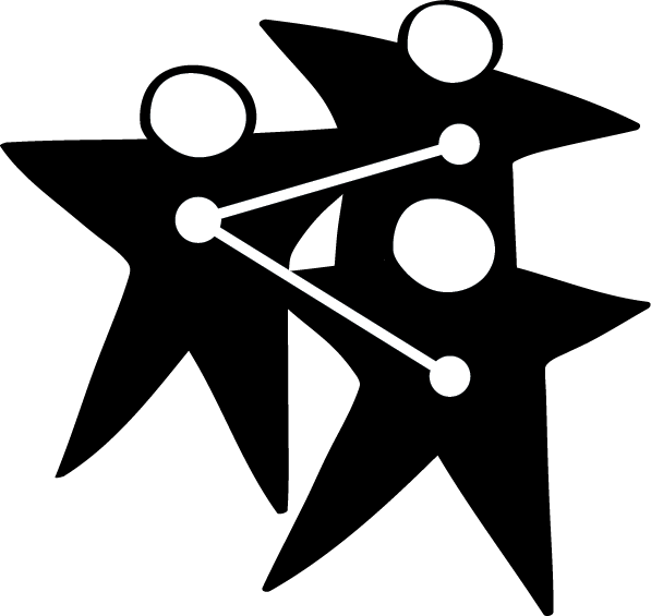 Impromptu Networking icon: three star-people connected by lines, representing spontaneous one-on-one exchanges