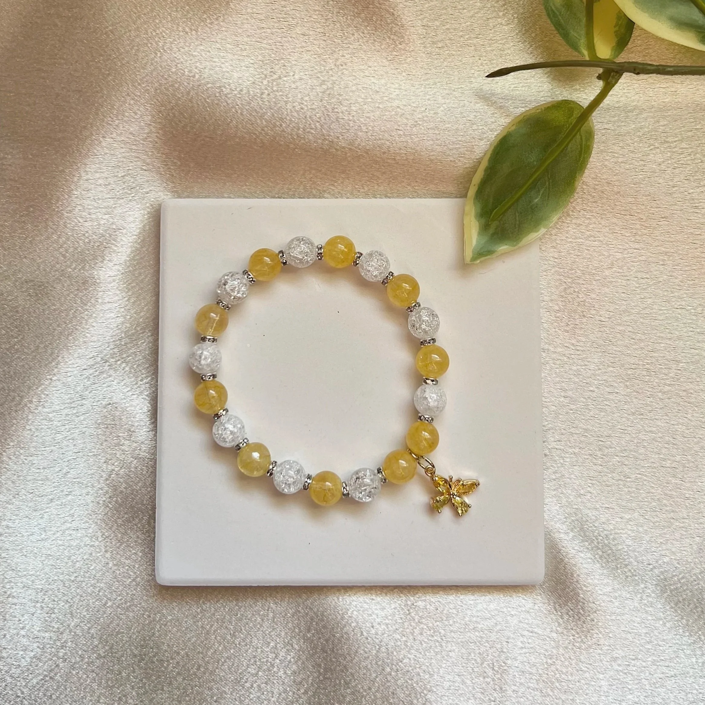 Citrine Butterfly Bracelet