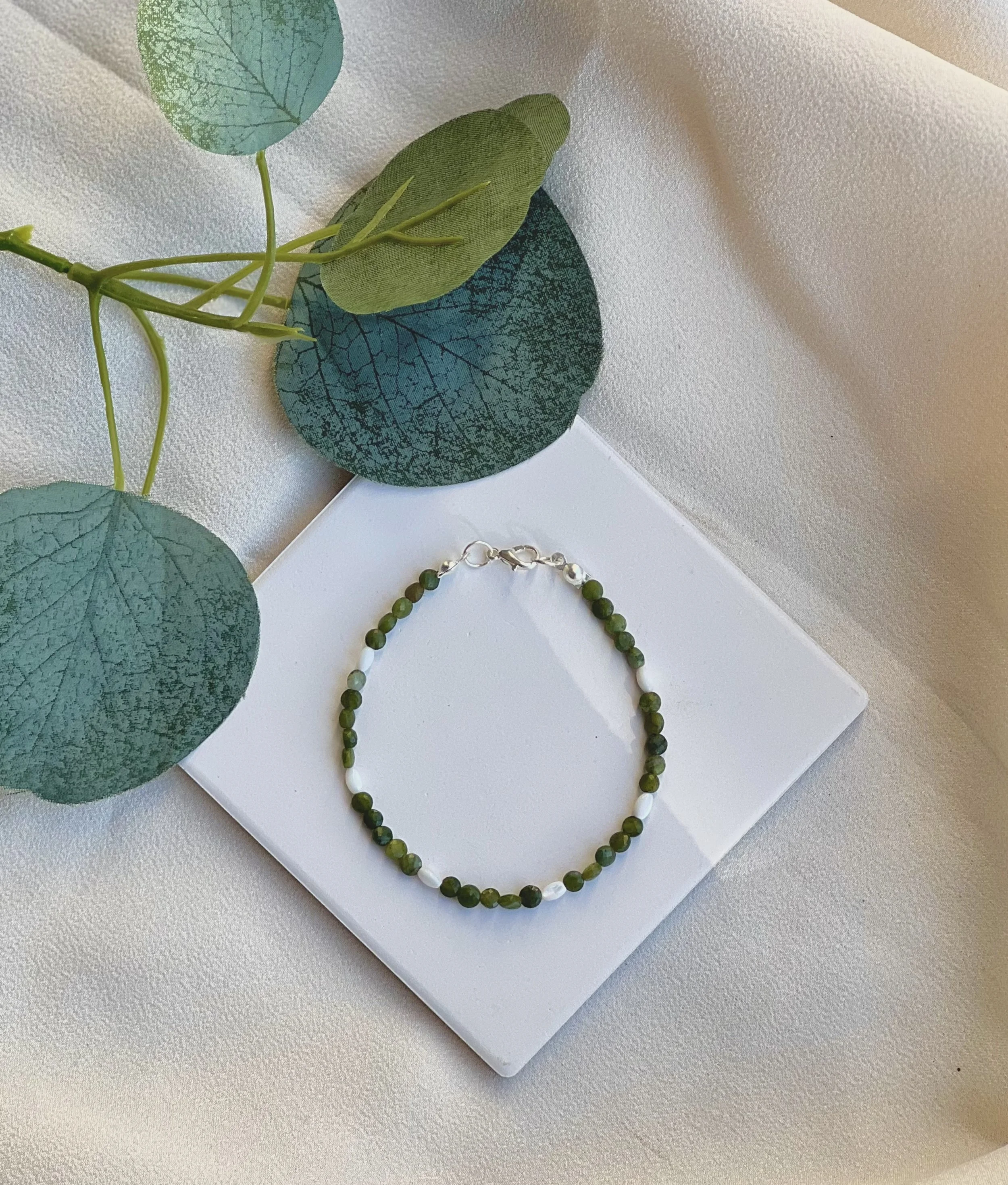 Evergreen Pearl Bracelet