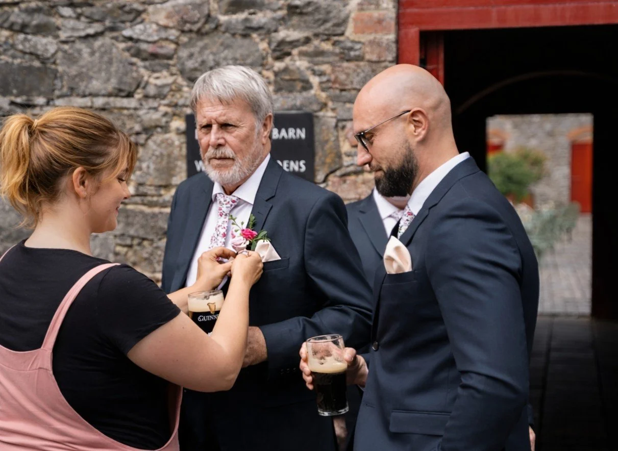 Wild Willow Event Design, wedding florist Northern Ireland, Larchfield Estate wedding.