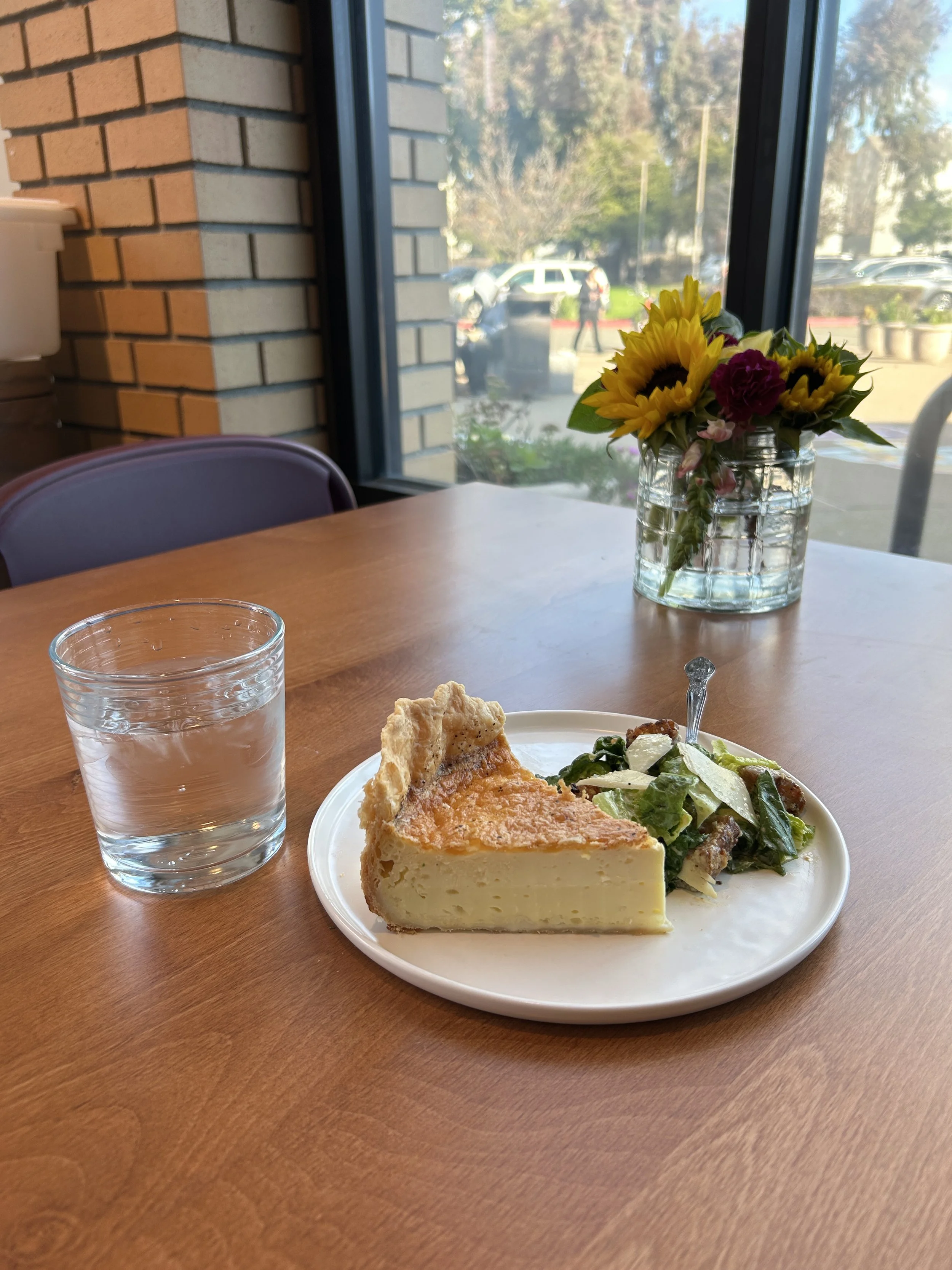 Quiche by the slice