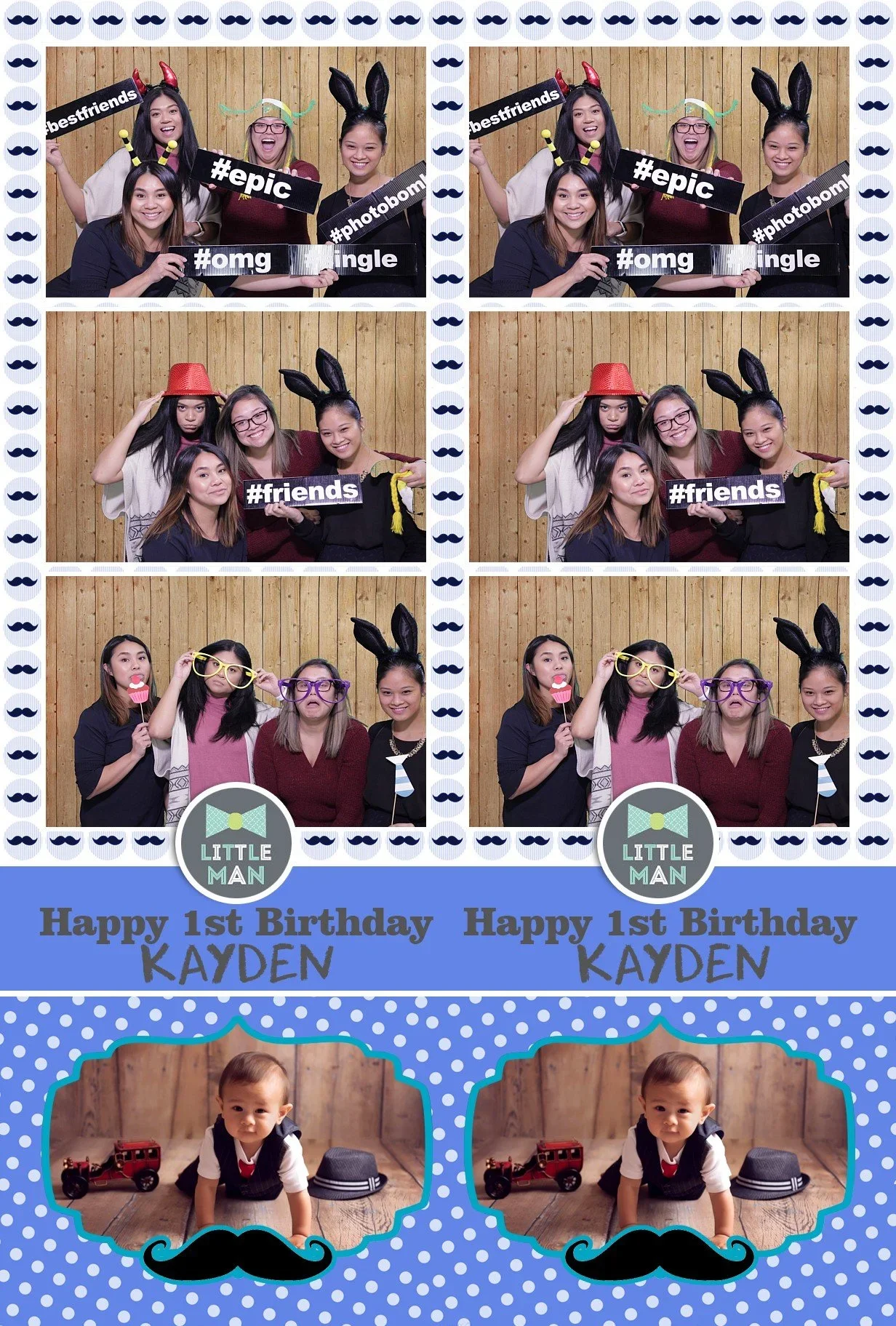 Kayden's First Birthday | Oakville Ontario Greenscreen Photo Booth