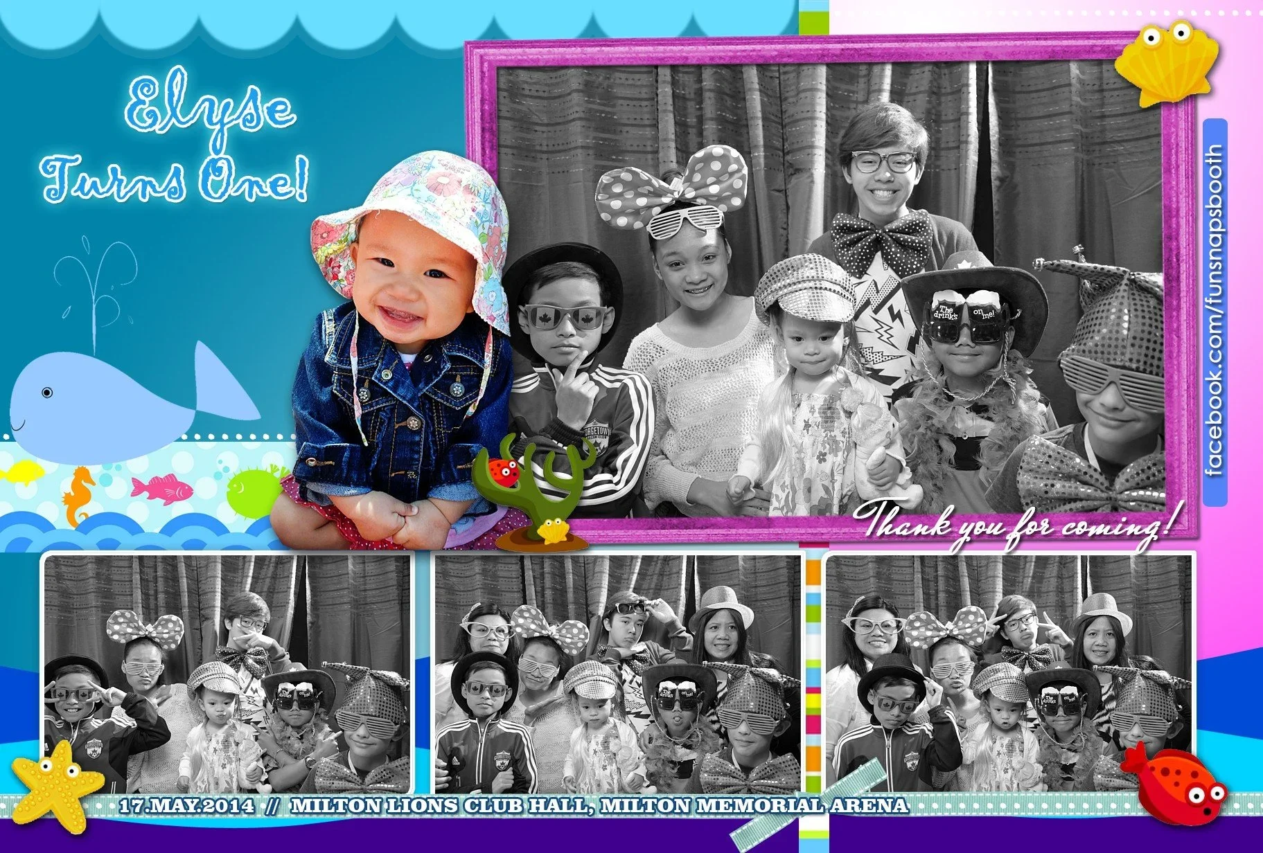 Elyse Turns One! | Milton Memorial Arena Photobooth