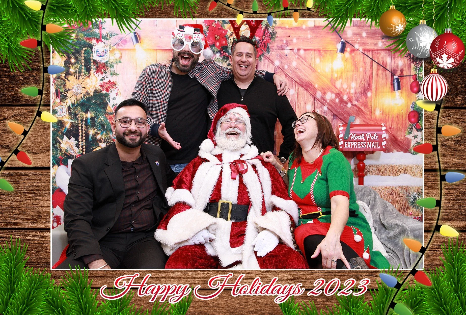 Santa Holiday Onsite Printing for Corporate Events 