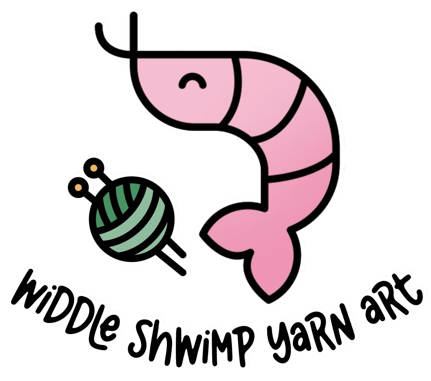 Widdle Shwimp Yarn Art