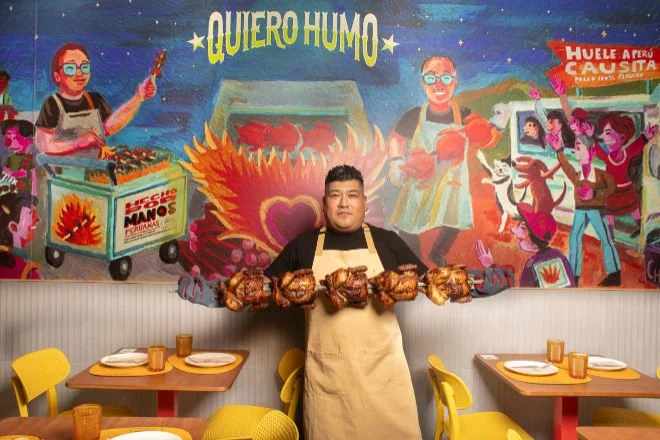 Pollo a la brasa peruano en Madrid, humo que perfuma y sabor que no se olvida