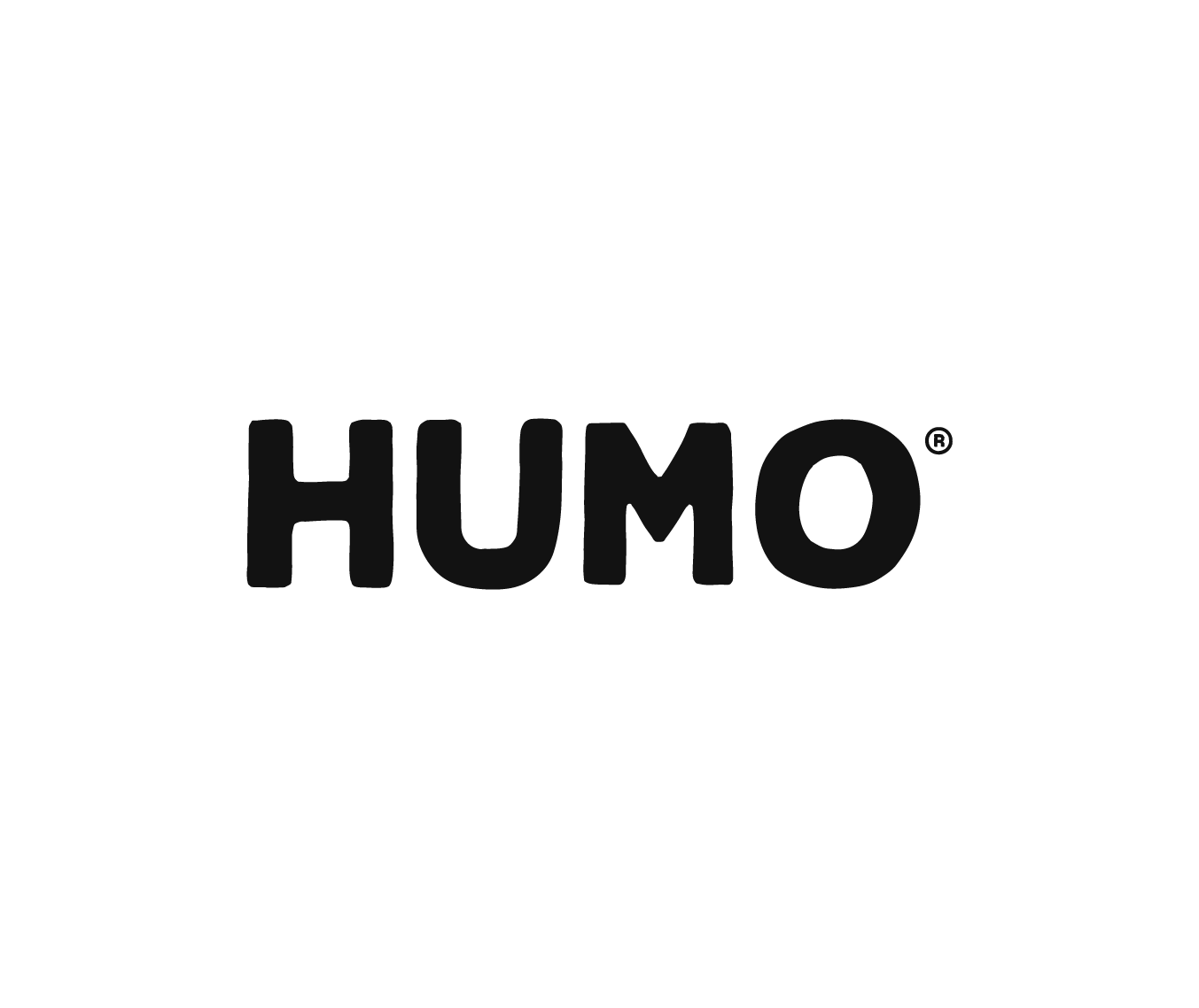 Logo de la marca Humo en negro sobre fondo negro.