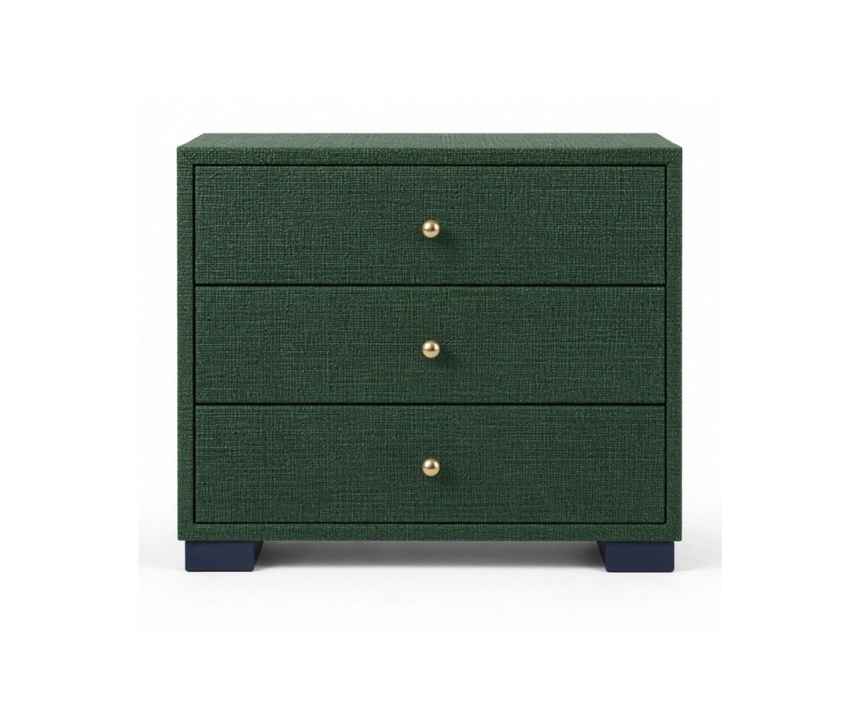 DRS-5023-FW 3 drawer chest with block feet