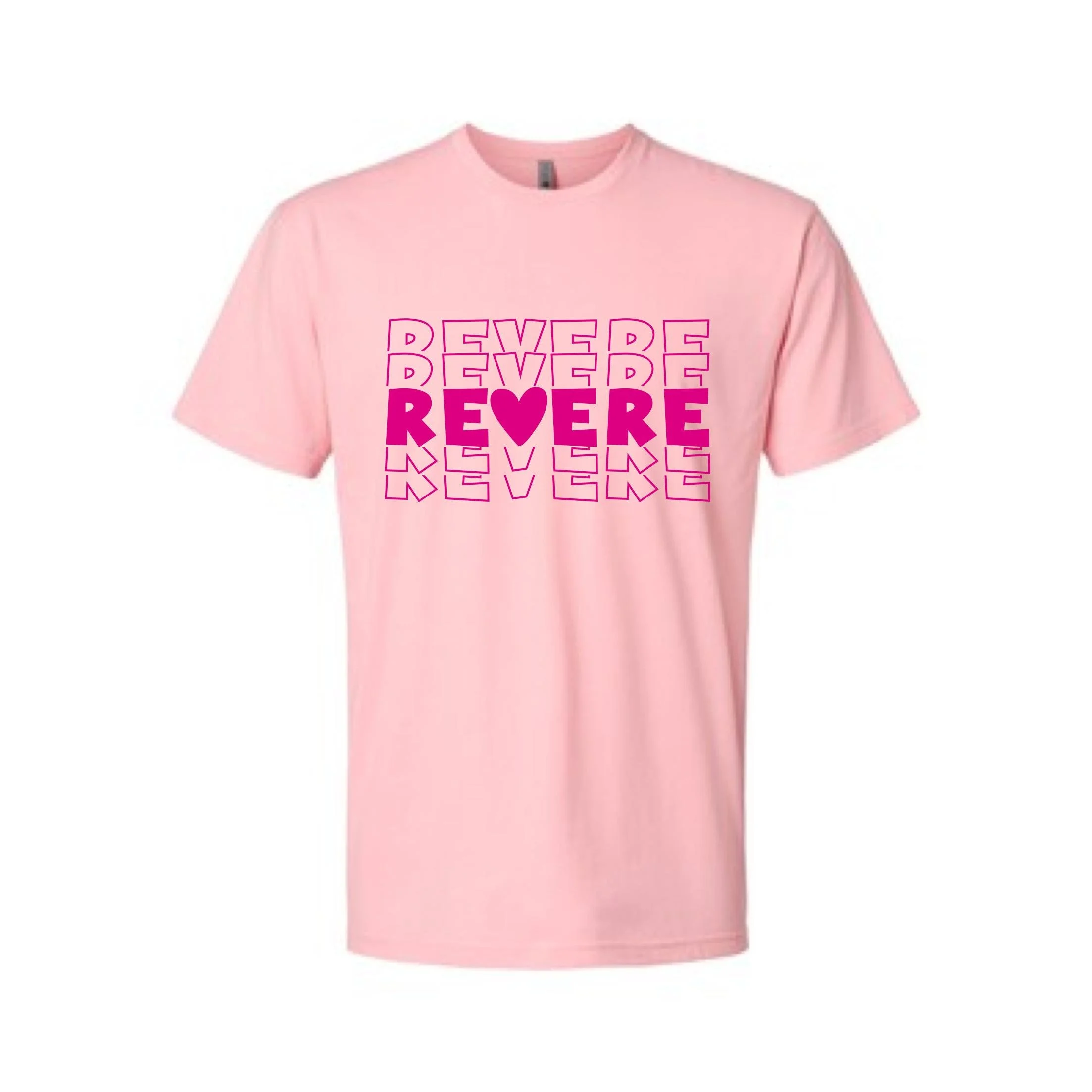 Short Sleeve Soft T-shirt in heather light pink