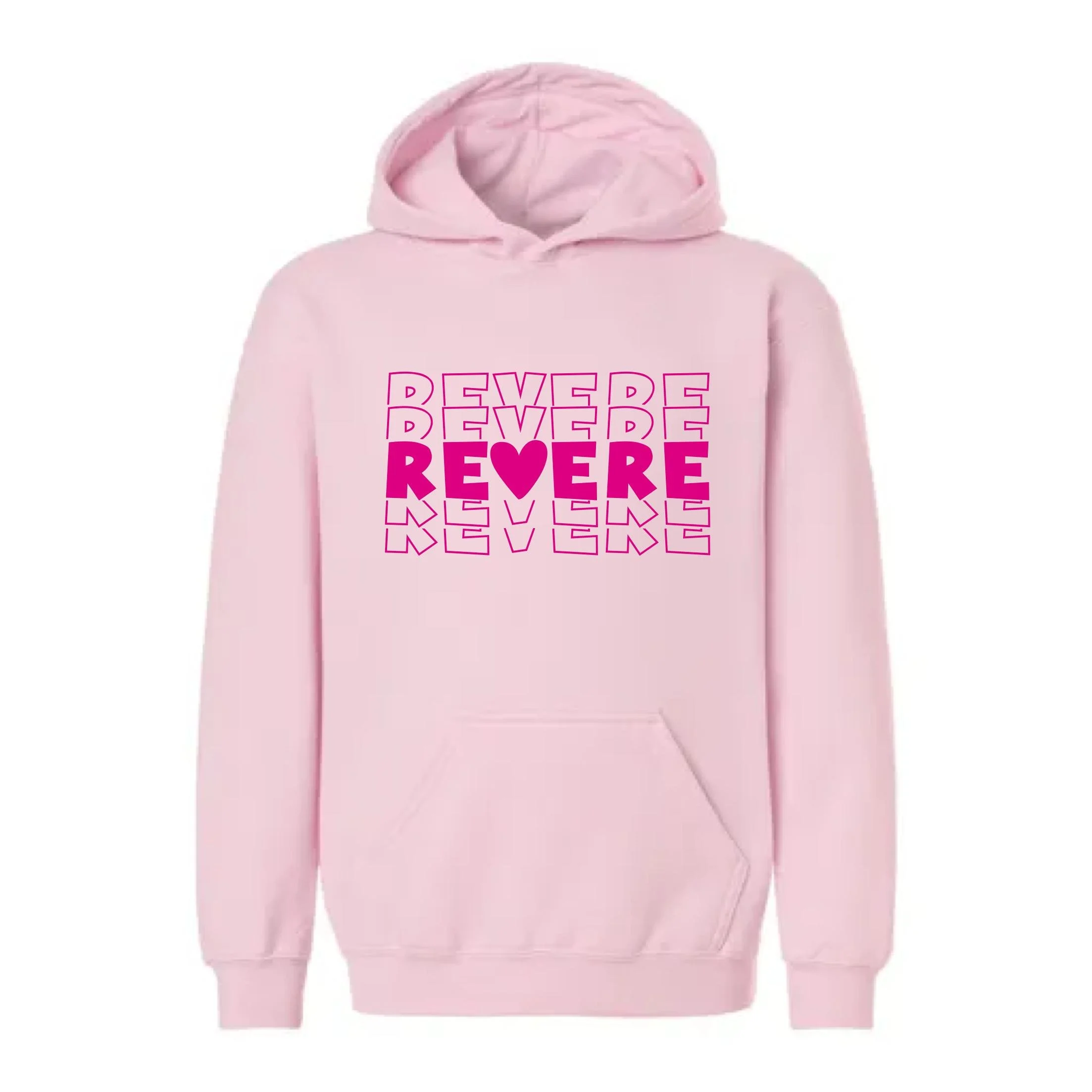 Youth Hooded Sweatshirt in pink