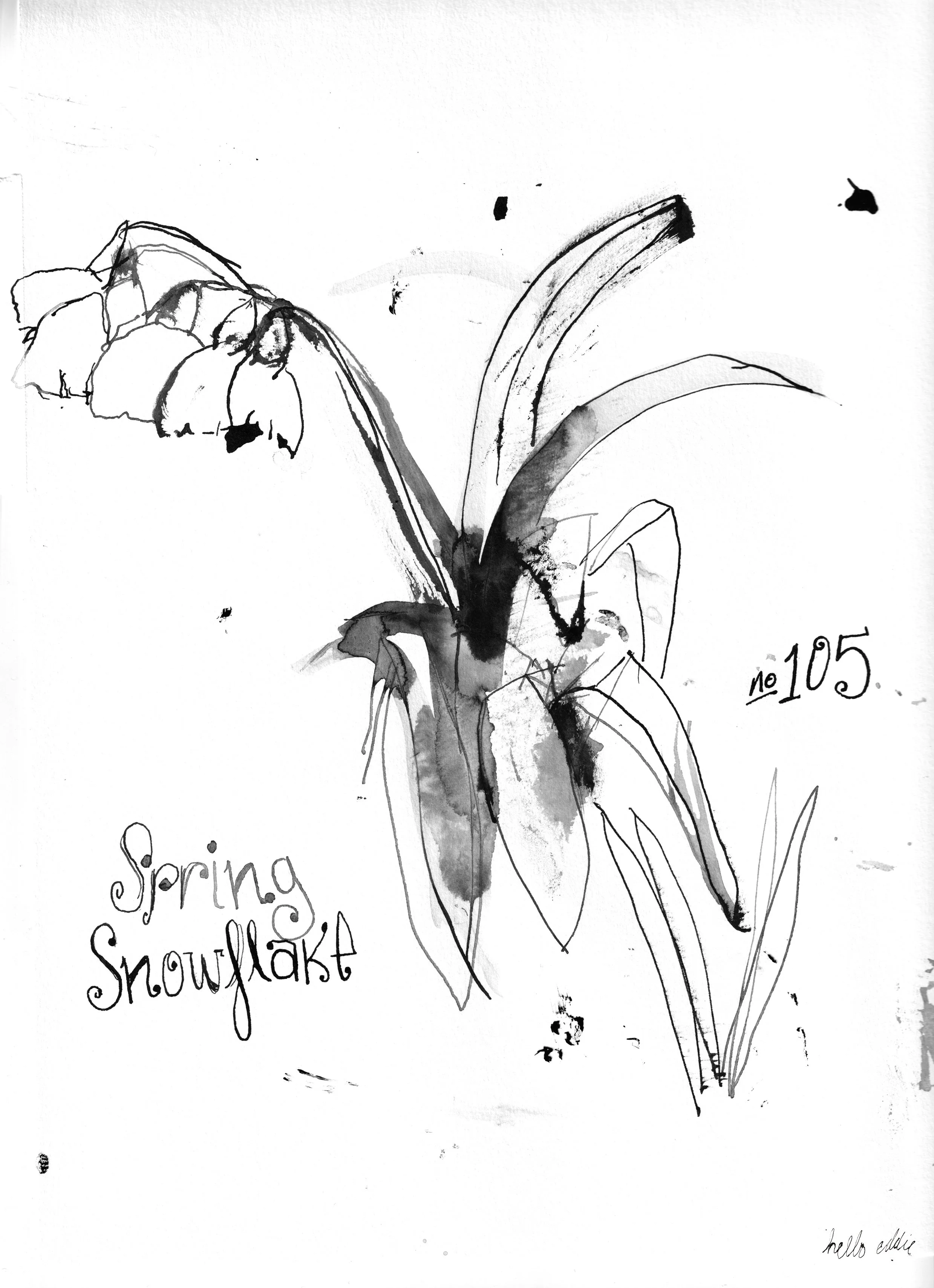 No. 0105 } Spring Snowflake