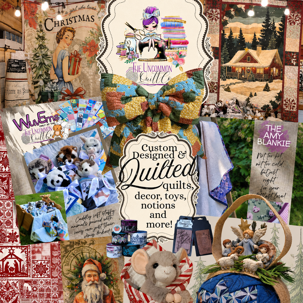 Quilted gifts from The Uncommon Quilt Company