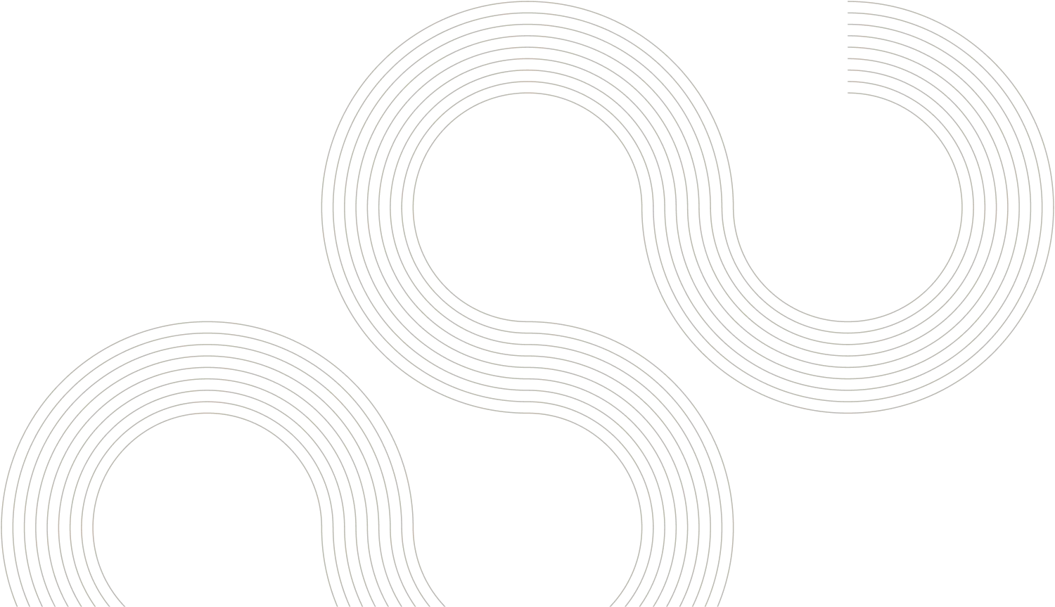 Digital illustration of three interconnected metallic rings on a black background.