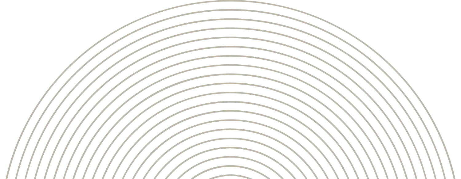 Black background with a large gray concentric semicircle pattern.