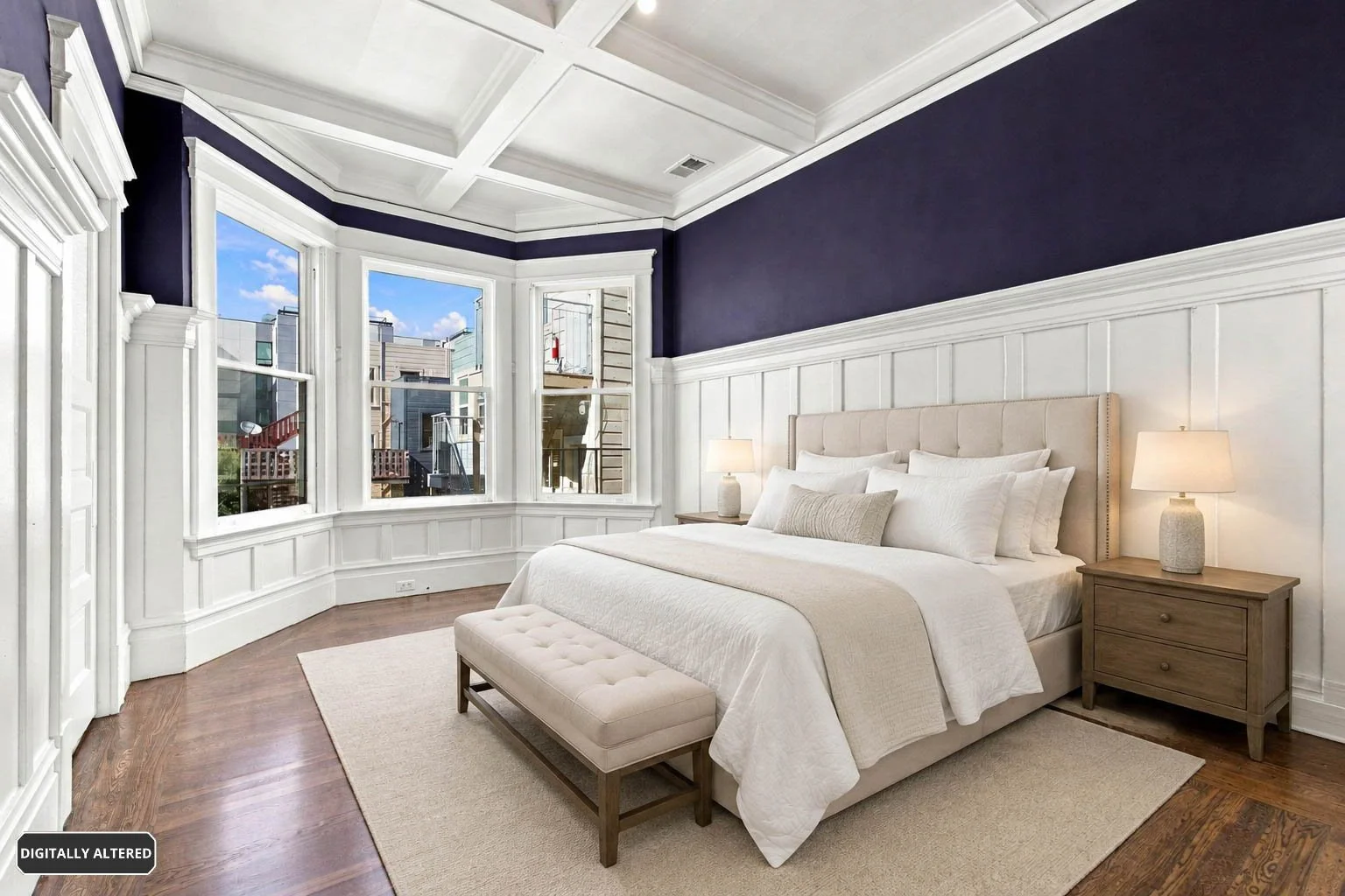 Purple Room- Digitally -staged