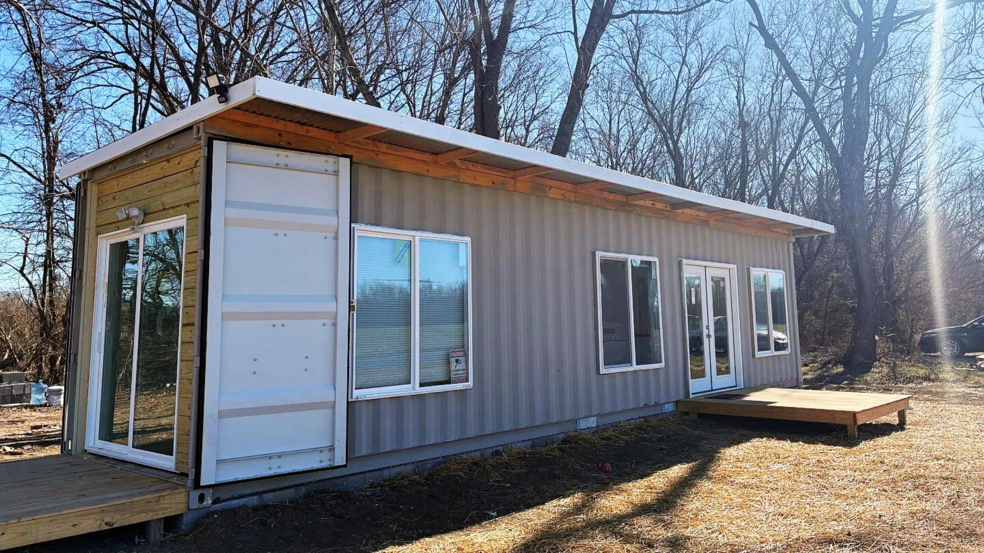 $69K container tiny home + 1 acre
