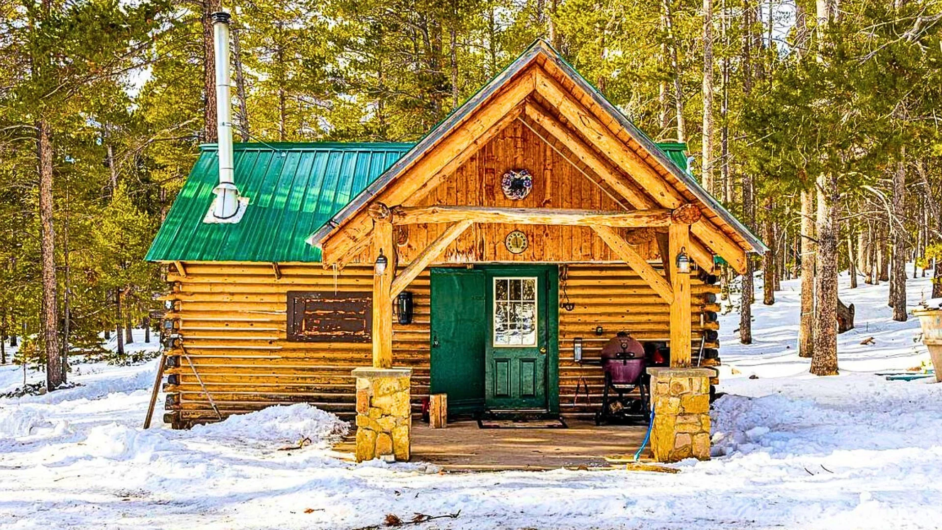 Wyoming Log Cabin on 2 Acres - $199k