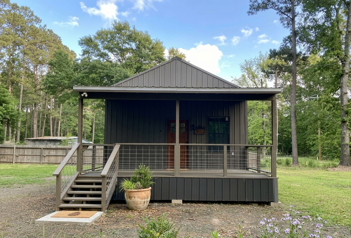 Modern Tiny Home on 1 acre in Texas for $125,000