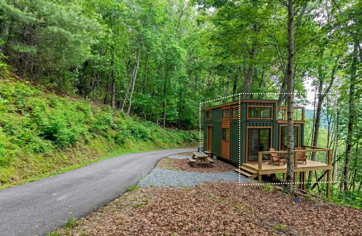 Lake view 1-acre tiny home lot in Hiawassee, Georgia