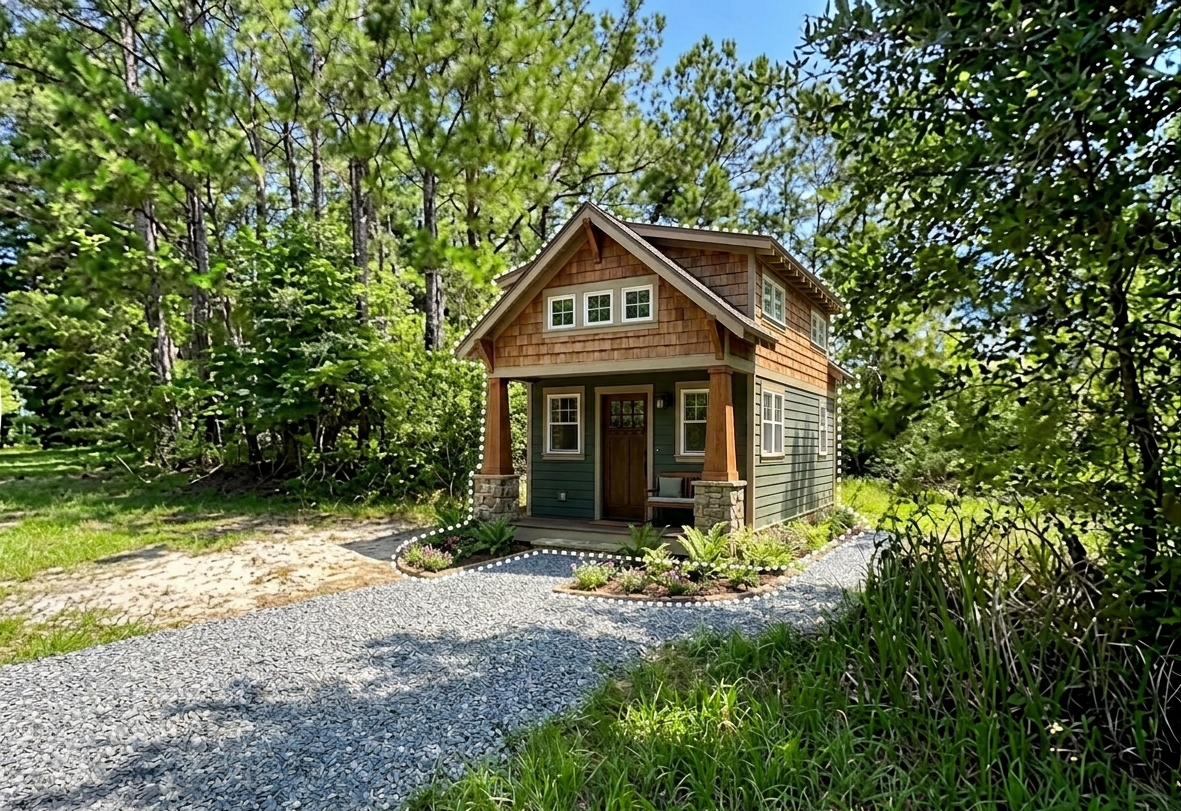 1-Acre Alabama Tiny Home land with city utilities 