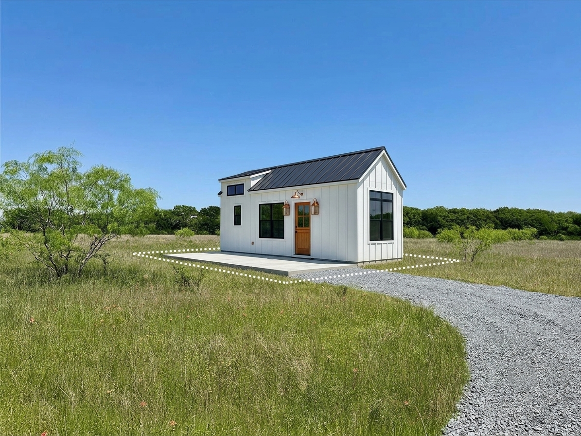 3-acre lot prepped for TINY HOME near WACO, texas