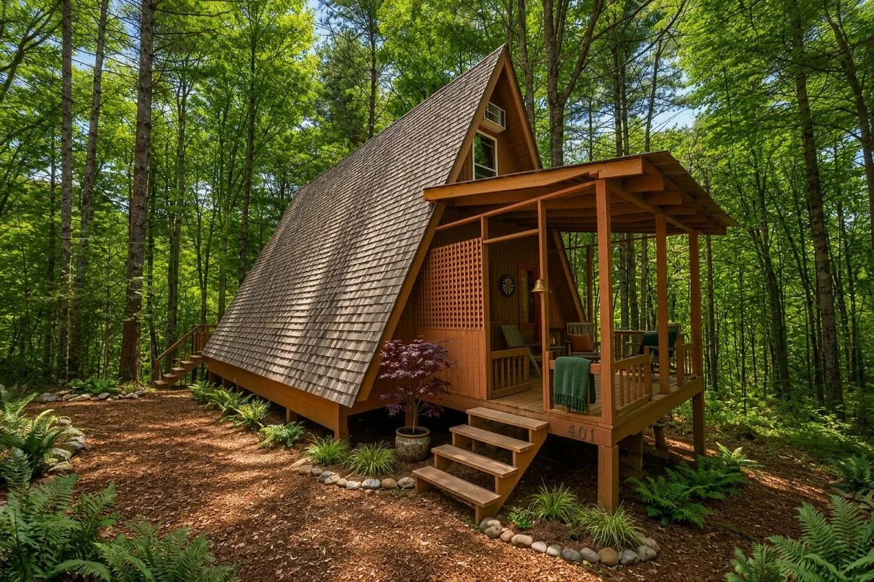 Georgia Mountain A-Frame + Wood Stove &amp; NO HOA - $175,000