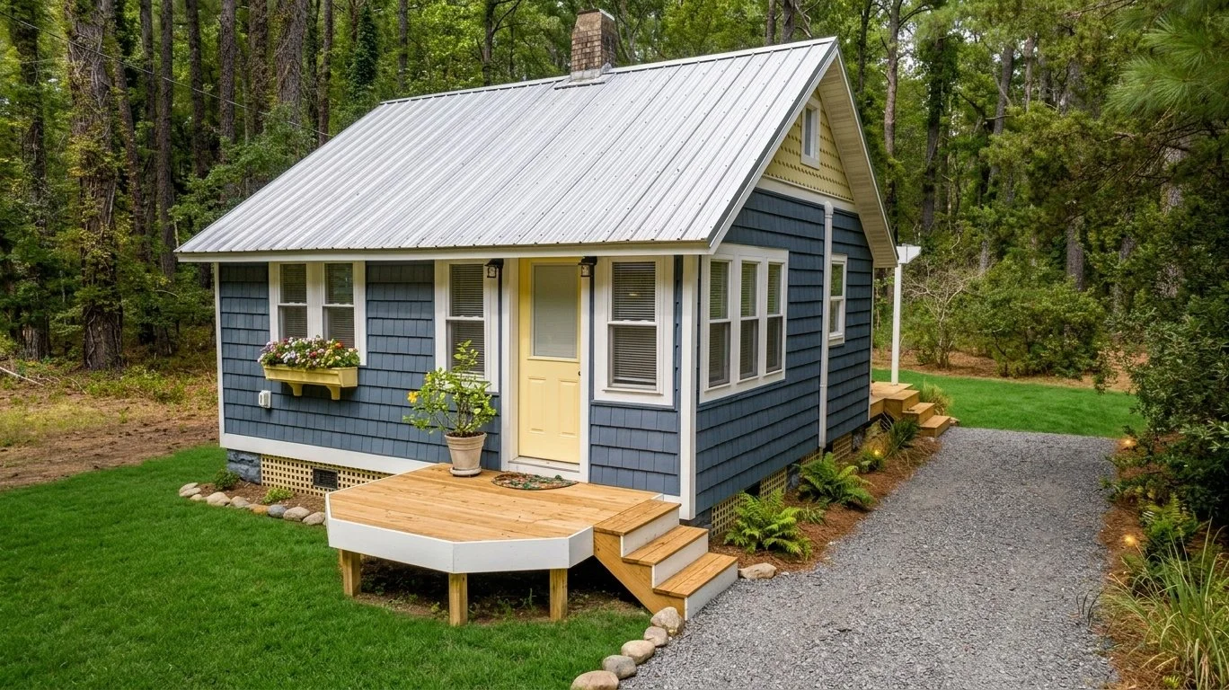 $195,000 - Virginia Tiny Home + 5 Waterfront Acres