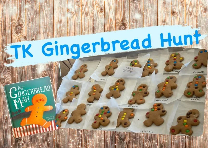 TK crafted these sweet gingerbread cookies for tomorrow&rsquo;s hunt. #ucnskids