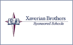 Logo of Xaverian Brothers Sponsored Schools featuring a compass rose with an open book at the center.