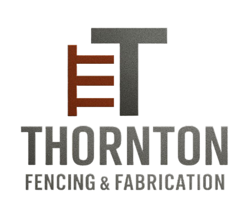 Logo for E.E. Thornton Engineering & Fabrication, featuring a stylized EE with gray and red blocks.