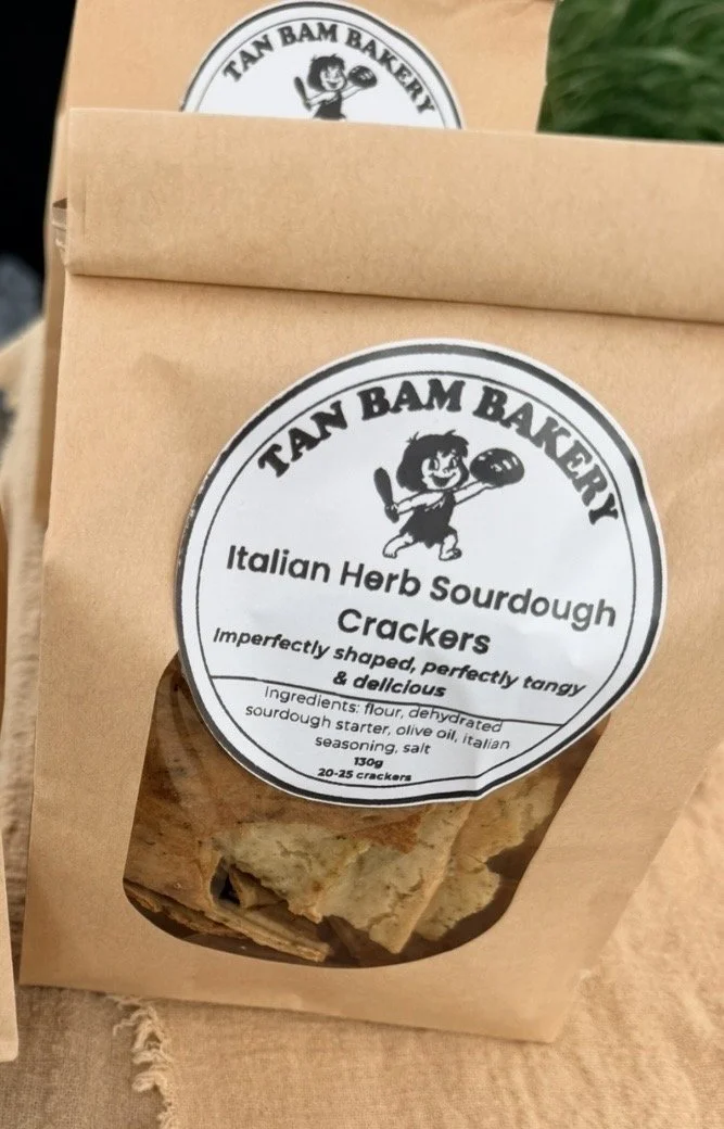 Sourdough crackers- Italian herb