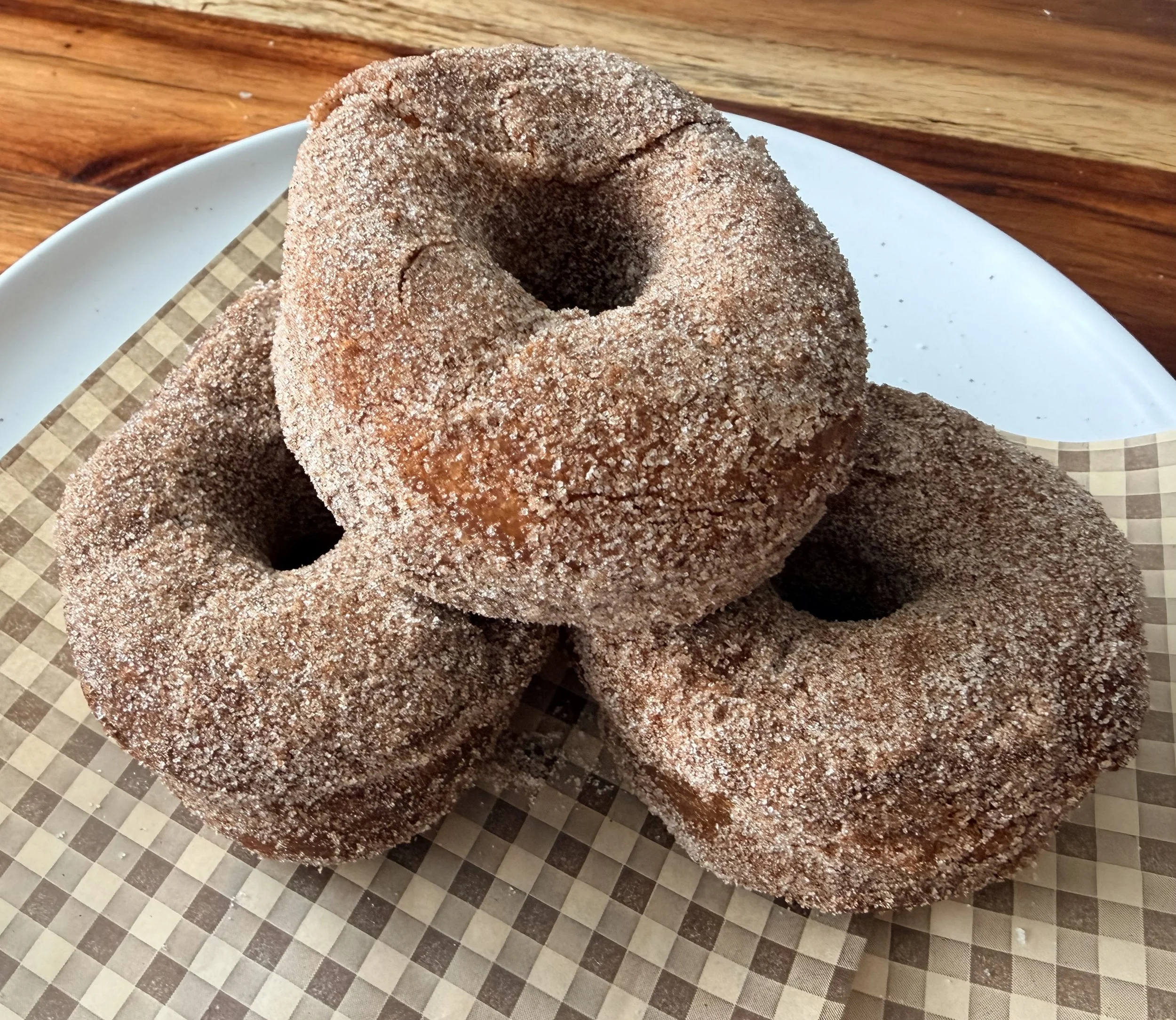 Cinnamon sugar brioche donuts- 3 pack- *Pre-Order for pickup at Market on April 25