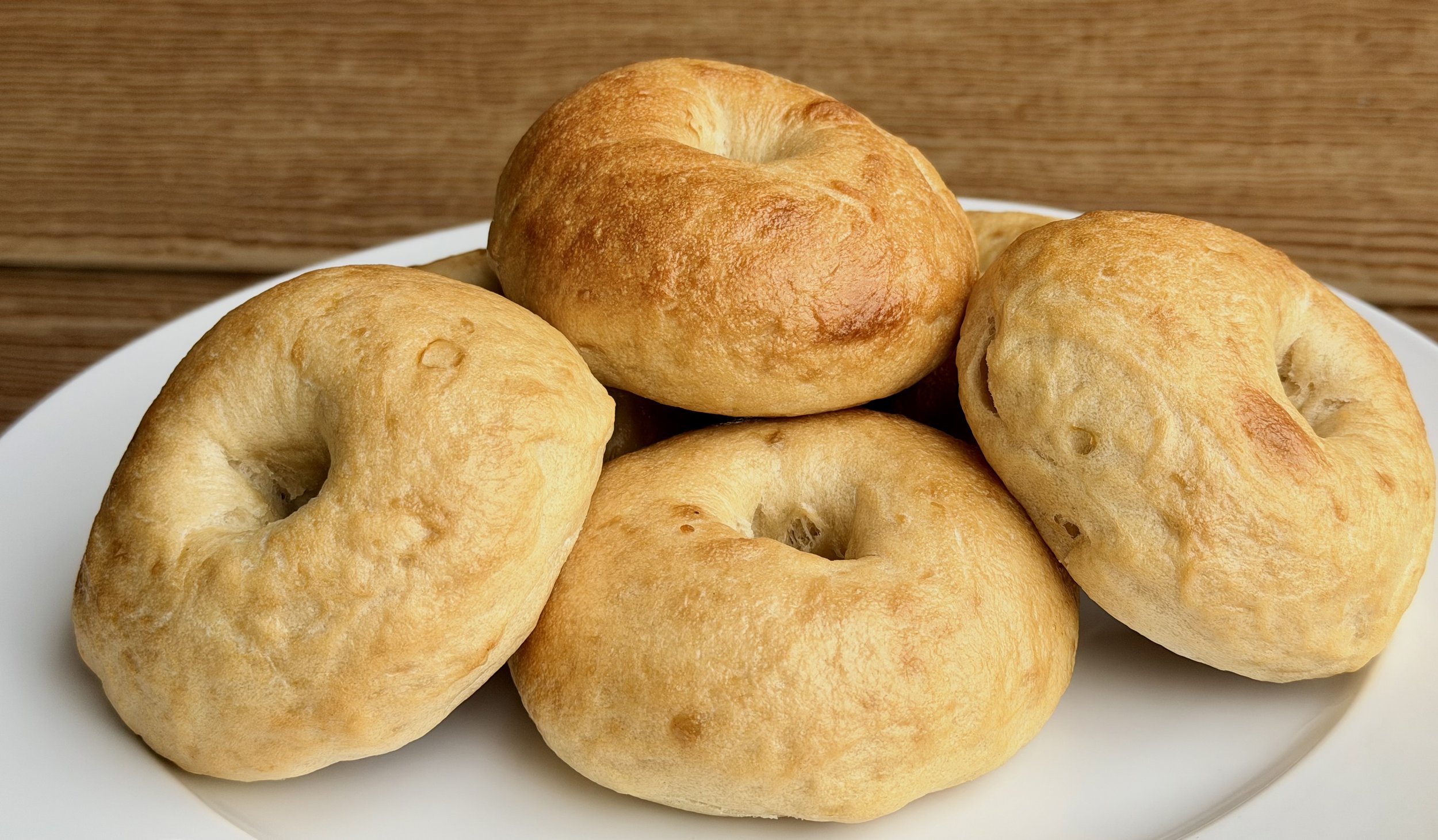 Plain Bagels, 6-pack