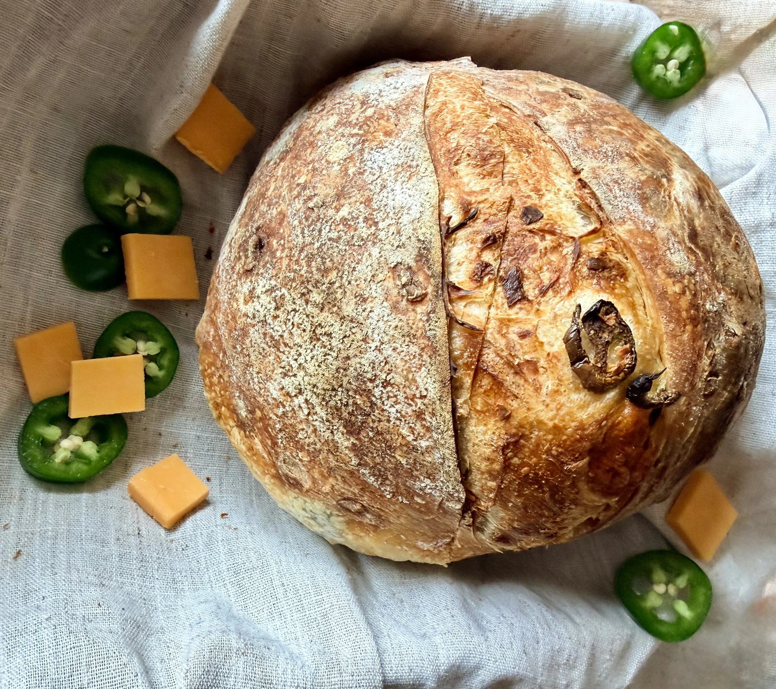 Jalapeño cheddar loaf- Best seller!