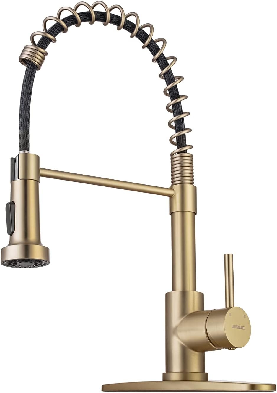 Matte Gold Pull Down Sink Faucet