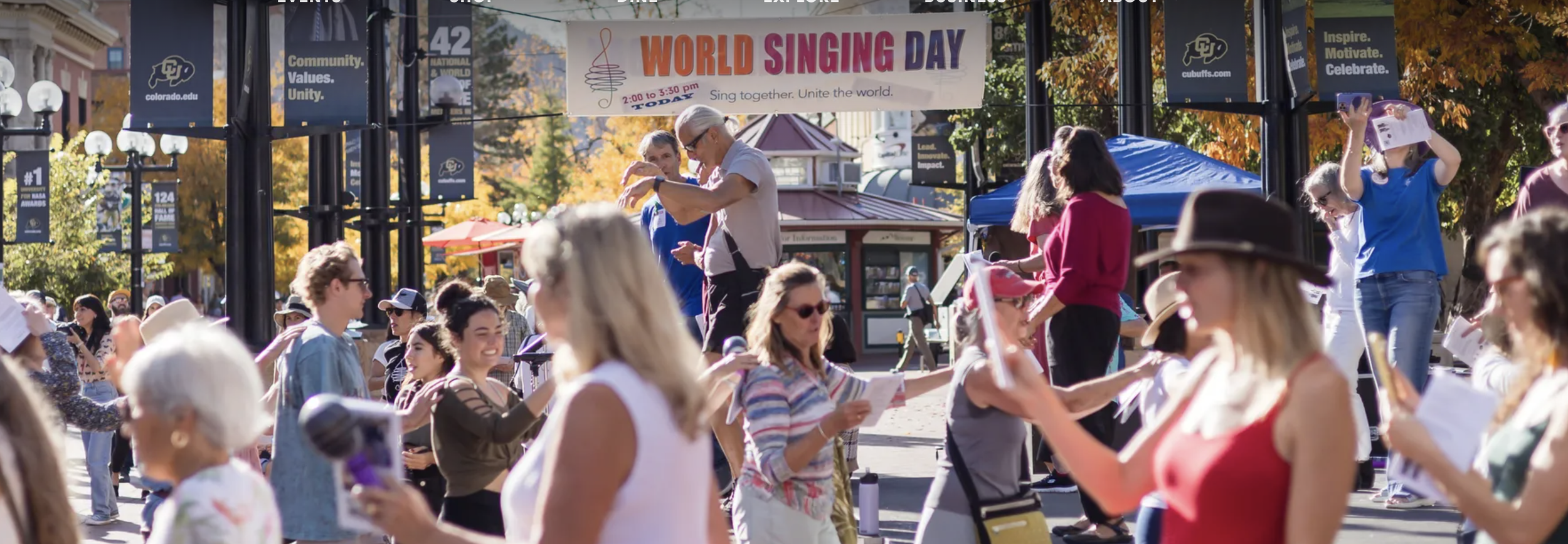 World Singing Day Downtown Boulder