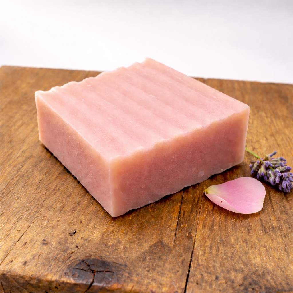 Rose + Kaolin Clay Cold Process Tallow Soap