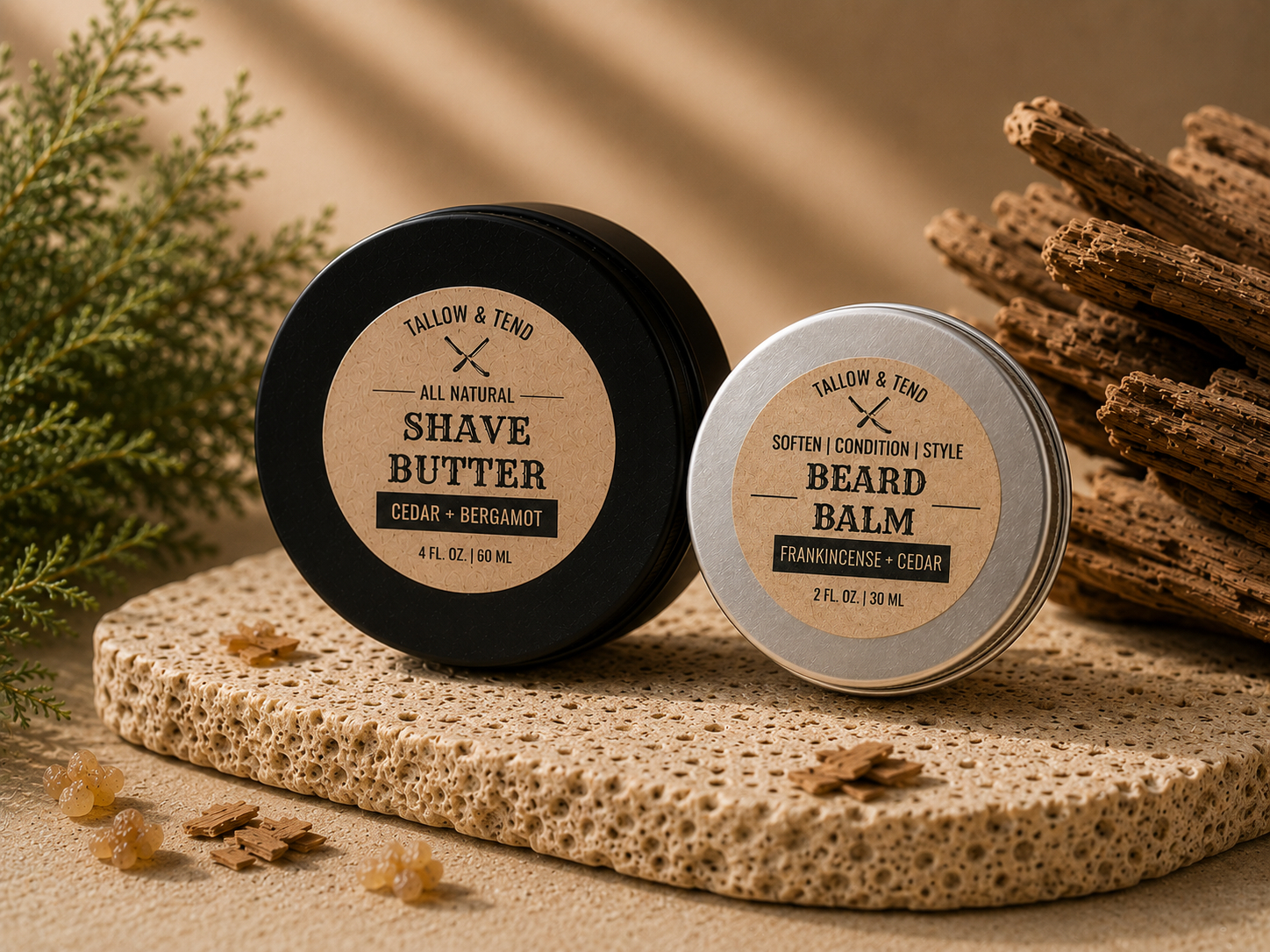 Shave Butter + Beard Balm Duo