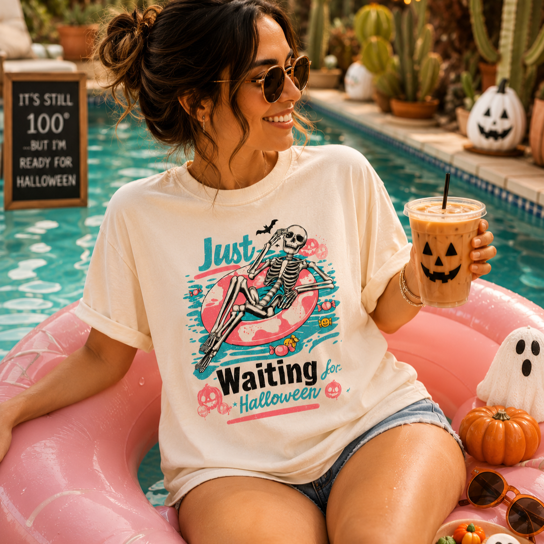 Just Waiting for Halloween Graphic Tee