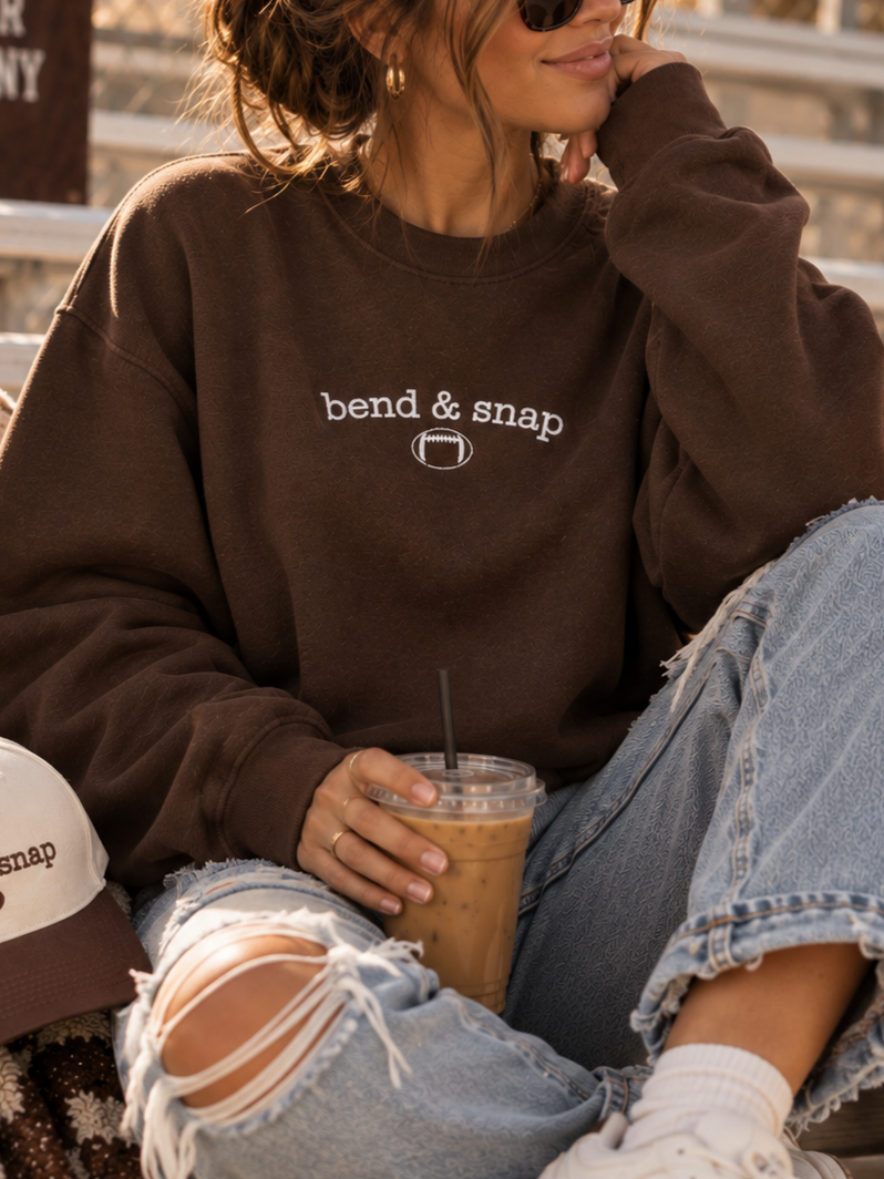 Bend & Snap Embroidered Crewneck Sweatshirt