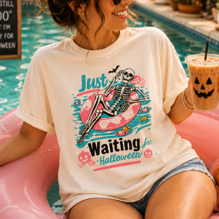 Just Waiting for Halloween Graphic Tee